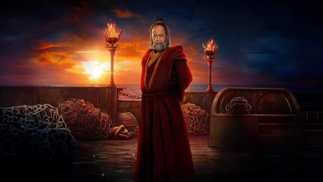 Обои картинки фото avatar,  the last airbender , сериал 2024 – , кино фильмы,  the last airbender, фэнтези, боевик, драма, комедия, ceриал, paul, lee, uncle, iroh