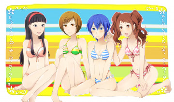 Картинка аниме persona kujikawa rise satonaka chie amagi yukiko 4 shirogane naoto