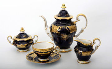 обоя разное, посуда, столовые, приборы, кухонная, утварь, сервиз, чайник, чашки, блюдца