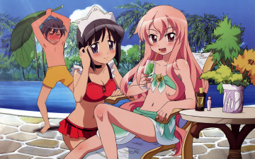 Картинка аниме zero no tsukaima девушки