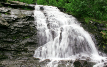 Картинка природа водопады камни вода