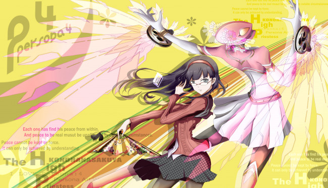 Обои картинки фото аниме, persona, 4, mari