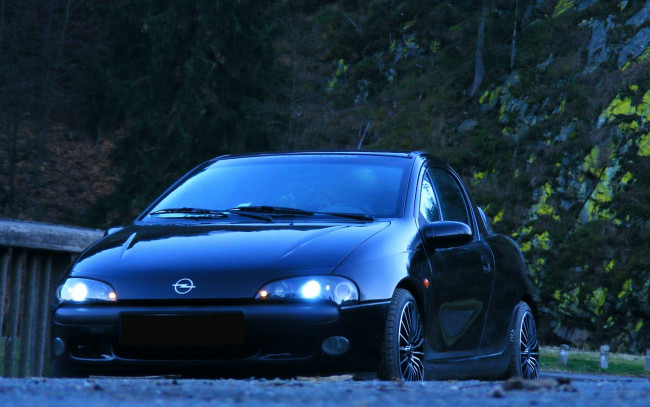 Обои картинки фото автомобили, opel, черный