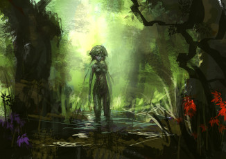 Картинка аниме *unknown другое листья