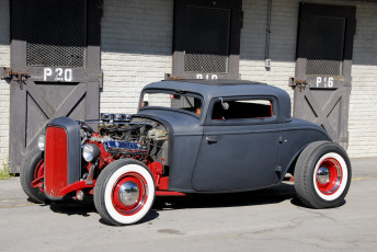Картинка 1932 ford coupe+street rodder syracuse top автомобили custom classic car