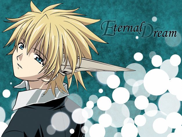 Обои картинки фото аниме, chrno, crusade, christopher, иешуа, joshua, рога, мальчик