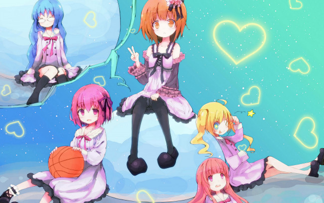 Обои картинки фото аниме, ro, kyu, bu, ro-kyu-bu, баскетбольный, клуб, tinkerbell