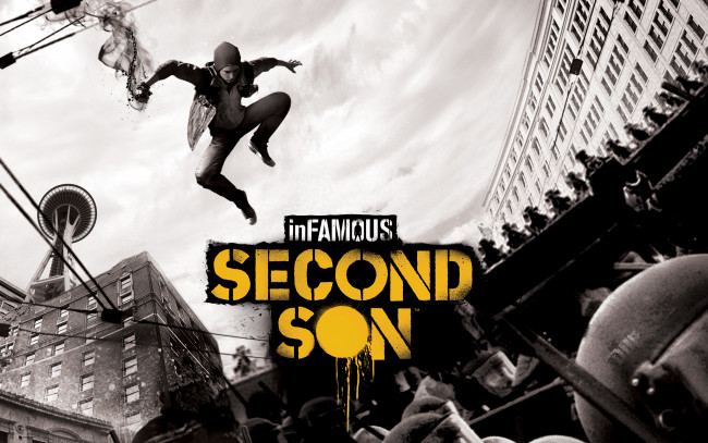 Обои картинки фото infamous, second, son, видео, игры, прыжок