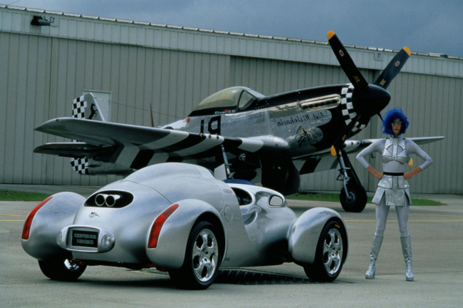 Обои картинки фото автомобили, авто, девушками, rinspeed