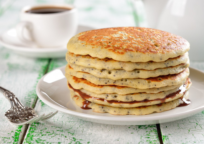 Обои картинки фото еда, блины, оладьи, pancakes