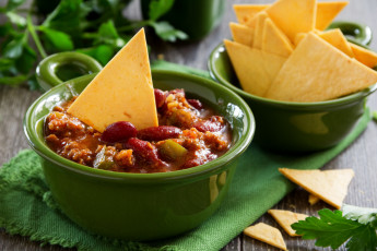 Картинка еда первые+блюда мексиканский чили салфетка вкуснятина фасоль зелень