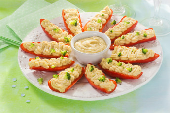 Картинка еда салаты +закуски хумус перец закуска