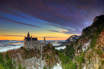 Картинка германия+бавария++neuschwanstein+замок города замок+нойшванштайн+ германия замок castle neuschwanstein бавария