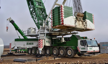 Картинка bms+liebherr+lg1750 техника краны автошасси самоходный кран