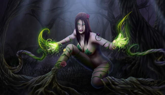 Обои картинки фото фэнтези, магия, цветы