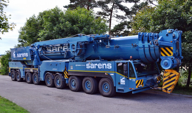 Обои картинки фото sarens terex demag ac700, техника, краны, автошасси, кран, самоходный