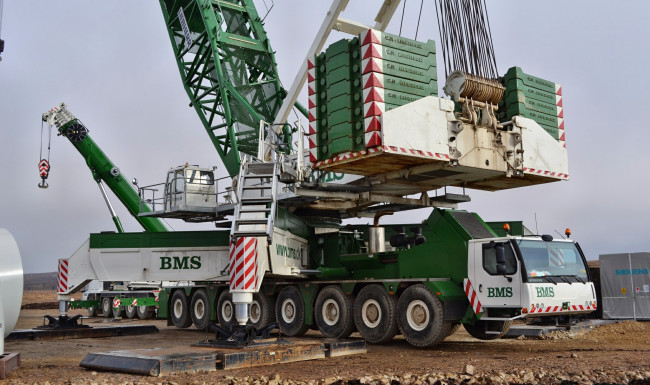 Обои картинки фото bms liebherr lg1750, техника, краны, автошасси, самоходный, кран