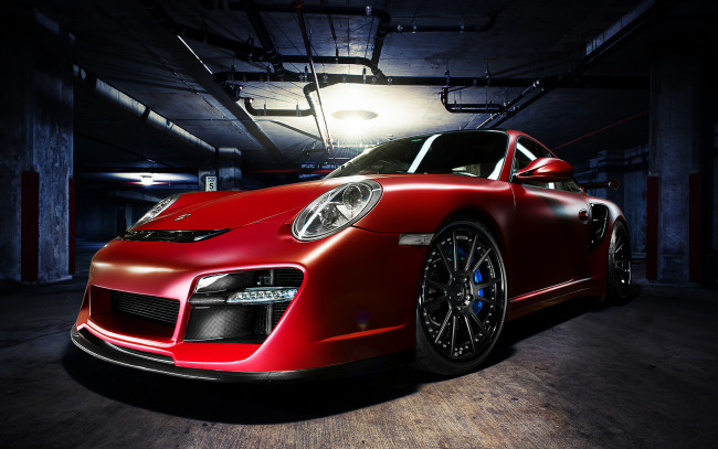 Обои картинки фото автомобили, porsche, красный