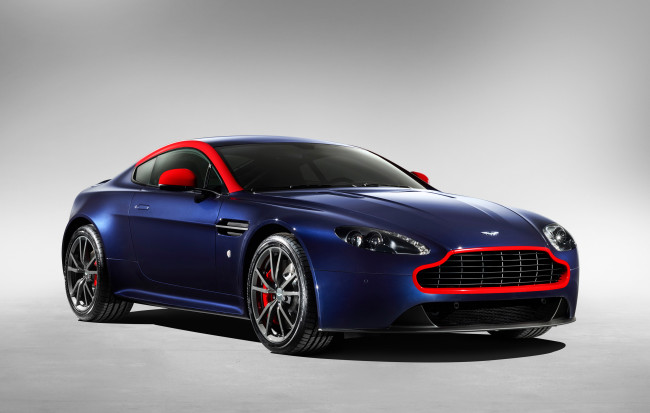 Обои картинки фото 2014 aston martin v8 vantage n430, автомобили, aston martin, синий, vantage, aston, martin