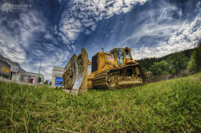 Обои картинки фото техника, бульдозеры на гусенецах, ковш, мощь, бульдозер