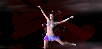 Картинка 3д+графика люди+ people фон взгляд девушка