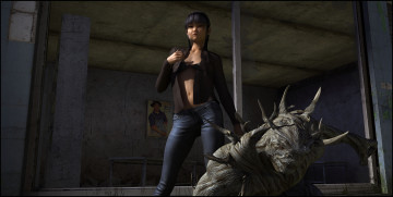 Картинка 3д+графика фантазия+ fantasy существо фон взгляд девушка