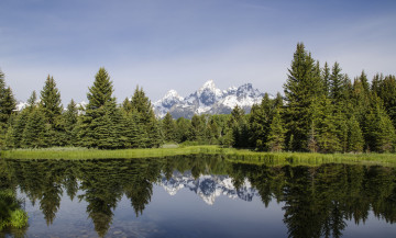 Картинка природа реки озера река лес горы