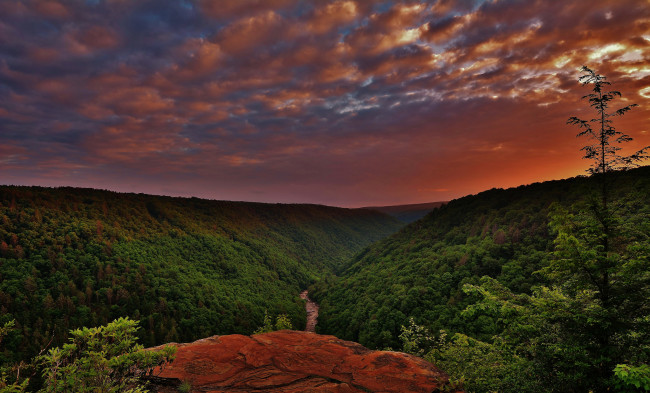 Обои картинки фото природа, горы, clouds, landscape, sky, trees, mountains, пейзаж, облака, небо, деревья