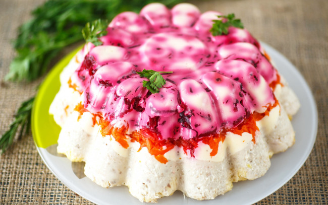 Обои картинки фото еда, салаты,  закуски, салат, свекла