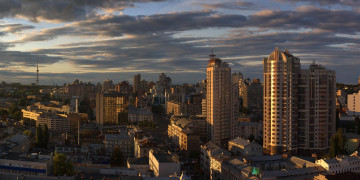 Картинка города киев+ украина гостиница лебидь киев ул саксаганского цирк расвет