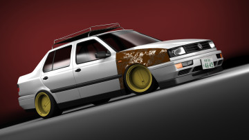 Картинка автомобили 3д vento jetta d3ifzp9 darkstryder360 mk3 rat volkswagen