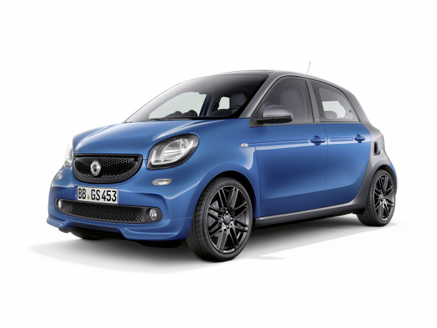 Обои картинки фото автомобили, smart, forfour, brabus, sportpaket, 2016г