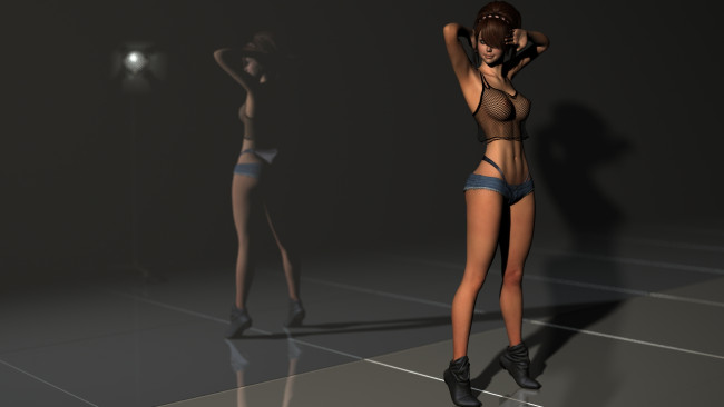 Обои картинки фото 3д графика, люди , people, взгляд, фон, девушки