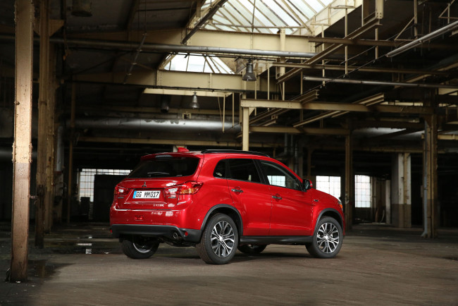 Обои картинки фото автомобили, mitsubishi, красный, 2016г, asx