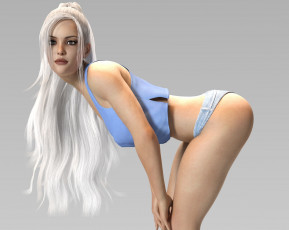 Картинка 3д+графика люди+ people фон взгляд девушка