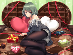 Картинка аниме idolm@ster девушка взгляд фон