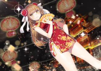 Картинка аниме unknown +другое фон взгляд девушка