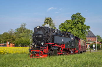 Картинка техника паровозы рельсы паровоз