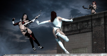 Картинка 3д+графика фантазия+ fantasy девушки взгляд фон