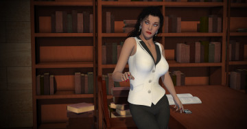 Картинка 3д+графика люди+ people взгляд девушка фон