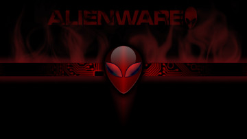 Картинка компьютеры alienware фон логотип