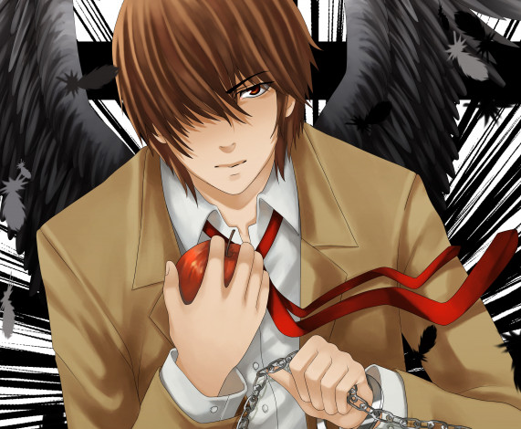 Обои картинки фото аниме, death note, yagami, raito