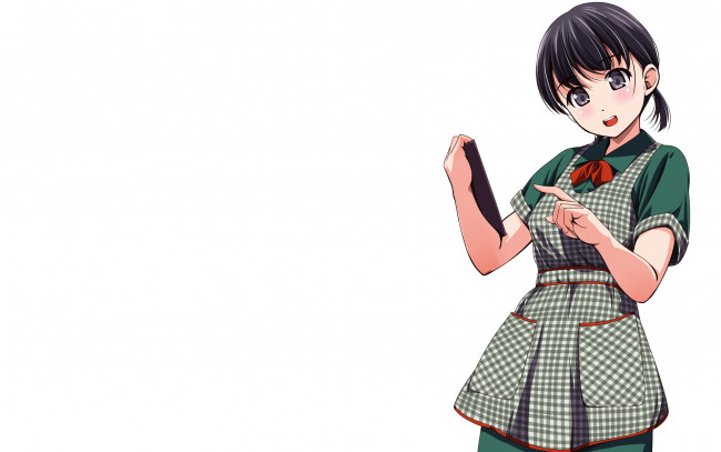 Обои картинки фото аниме, unknown,  другое, девушка, взгляд, фон