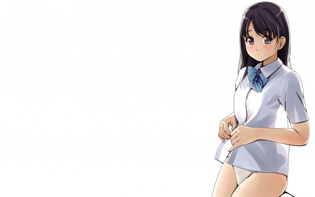 Обои картинки фото аниме, unknown,  другое, девушка, взгляд, фон