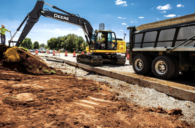 Обои картинки фото техника, экскаваторы, john, deere