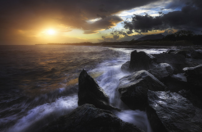 Обои картинки фото природа, восходы, закаты, простор