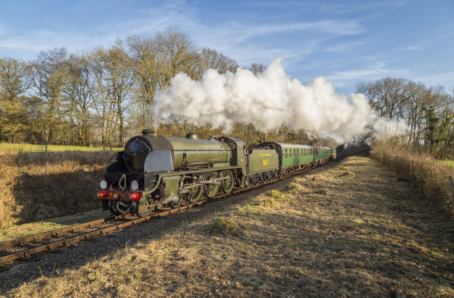 Обои картинки фото техника, паровозы, состав, локомотив