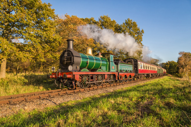 Обои картинки фото техника, паровозы, состав, локомотив