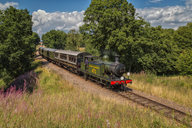 Обои картинки фото техника, паровозы, состав, локомотив