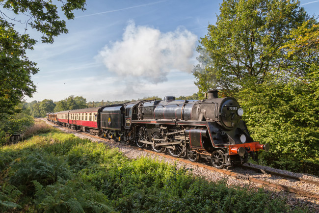 Обои картинки фото техника, паровозы, состав, локомотив